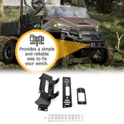 Steel Winch Mounting Bracket For Polaris Ranger 500 570 700 800 900 XP Fullsize