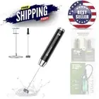 Rechargeable Milk Frother Stainless Steel 300ml Handheld Electric Foam Maker ...