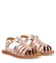 [Pom d'Api] Pom d'Api Plagette metallic leather sandals UK 10 metallic