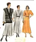 Vogue Sewing Pattern Women's DRESS & VEST 9717 Size14-16-18 UNCUT