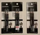 Covergirl Easy Breezy Brow Fill + Define Pencils (2) #500 Black & (1) #505 Brown