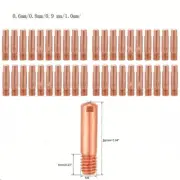 MIG Welding Gun Contact Tip 40PK For Chicago Tweco Mini Lincoln 100L Torch M6*25