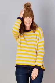 Multi Colour Stripe Sweater--HAND-94