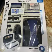 Power A Nintendo DS Starter Kit Car Adapter Stylus Ear buds cases cloth 12 Pcs