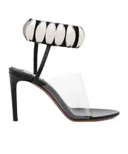 Tribale 90mm metallic-pebbles sandals 36 White