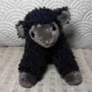 NWOT Aurora Mini Flopsie Gray Face Black Sheep Lamb 6” Plush Soft Cuddly CUTE