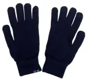 Paul Smith Gloves Lambswool Navy Blue Scotland Knitted One Size New Cozy Gift