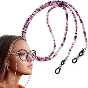[Generisch] Glasses Chains - Glasses Chain Holder | Multifunctional Glasses Strap, Pearl Spectacle Connections, Sunglasses Glasses Anti-Lost Cable for Children and Adults, Outdoor Accessories