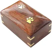 Folpus Pet Cremation Urn Funeral Box for Dogs Cats Sturdy Funeral Practical, Loss Pet Remembrance Gift Supplies, Wooden Memorial Urn