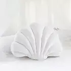 Velvet Shell Pillow Coastal Home Decor Cushion Ocean Beach Theme Seashell
