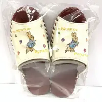 在飛比找Yahoo!奇摩拍賣優惠-日本進口 彼得兔 皮革拖鞋 室內拖鞋 26公分