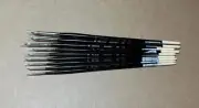 9x Pack Lot Raphael Kevrin Plus Long Handle Filbert Brushes 867 Sizes 2-18