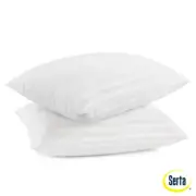 Won'T Go Flat Medium Firm Standard/Queen Pillow 2-Pack