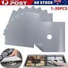 1-20PCS Stove Top Covers Reusable Non-stick Foil Gas Burner Protector Liner