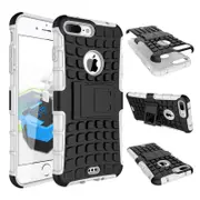 MCC Heavy Duty iPhone 8 Plus 7 Pls Shockproof Case Cover Tough Apple 8+ 7+ [White]