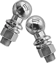 TOKIDNY Stylish Chrome Trailer Ball Hitch 1-7/8 * 1 * 2” 50mm Steel Hitch Ball for Trailer Yacht Accessories