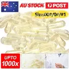 Empty Hard Gelatin Capsule Size 1 0 00 # Clear Kosher Gel Medicine Pill Vitamins