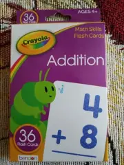 Crayola math skills flashcards ages 4 and up addition