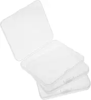 VICASKY Travel-friendly 3pcs Plastic Eyelash Storage Box with Lid Compact Lash Organizer for False Lashes