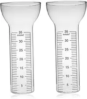Rain Gauge for Outdoor, 2Pcs Water Gauge for Rain, Borosilicate Glass Water, Measure, Measure
