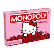 Monopoly Hello Kitty Themed Family Party Tabletop Interactive Board Game 8+