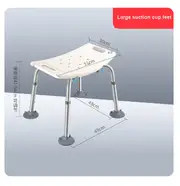Bathroom And Shower Chair Elderly Folding Bath Chair Furniture Stool Shower Bench Non-slip Bath Chair 6 Gears Height Adjustable 2