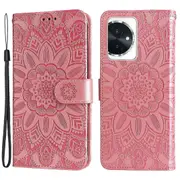 Sunflower Pattern Leather Stand Phone Case For Honor 100, Wallet-style Cover