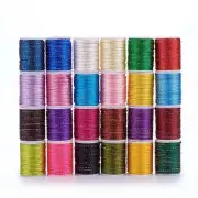 10 Roll 1.5mm Polyester Cord Gold Metallic Cord For Jewelry Craft Threads String