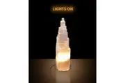 Large Selenite Skysraper Tower Lamp Crystal Healing Wellness 40cm
