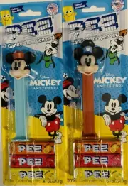 PILLBOX HAT MINNIE & STEAMBOAT MICKEY - PEZ Dispensers - NOC
