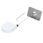 Retractable Remote Control Lock Rectangular,for DVD,Cup,Phone 1Set White 35.43"
