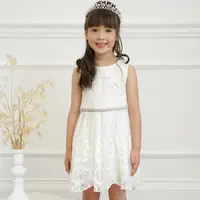 在飛比找蝦皮購物優惠-粉紅娜娜童裝 大女童氣質白紗背心洋裝 白紗洋裝 畢業禮服33