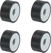 uxcell 4Pcs 20 x 10mm M6 Female Thread Rubber Mounts, Vibration Isolator, Replaces Anti Vibration Pads Flat Silent Block Base Block