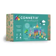 CONNETIX Magnetic Tiles Rainbow Ball Run Pack, 92 Pieces