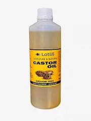 Castor Oil Organic Pure 100% cold pressed Hexane Free BP grade 1L high Quality
