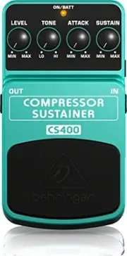 Behringer Compressor/Sustainer Sustain Guitar Effect Pedal CS400