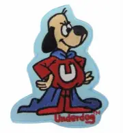 Underdog Figure Embroidered 3 1/2" Tall PATCH