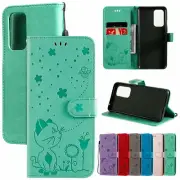 Cat Leather Flip Wallet Phone Case For OnePlus 8 9 Pro Nord 2 N200 N10 N100