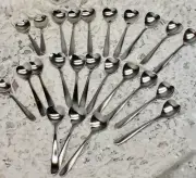 24 New Mini Dessert Coffee Love Wedding Spoons Alessi Delta Airline Heart Lot