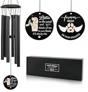 Wind Chimes for Outside, 26" Wooden Sympathy Wind Chimes Memorial Wind Chime for Loss of Loved One Mother Father, Sympathy Gift Home Decor Outdoor Garden Patio (Memorial-A)