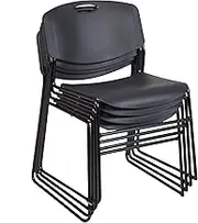 Regency 4400BK4PK Zeng Stack Chair (4 Pack), Black