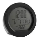 Car Solar Clock with Backlight LCD Digital Display Car Interior2272