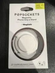 PopSockets MagSafe Round PopGrip Cell Phone Grip & Stand w/Adapter Ring Horchata
