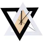 Nordic Personality Black and White Wall Clock Vintage Mute Minimalist9678