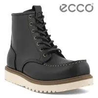 在飛比找Yahoo奇摩購物中心優惠-ECCO STAKER M 適酷英式經典高筒工裝靴 男鞋 黑