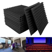 12Pcs Sound Absorber Insulation Panels Acoustic Foam Mat Noise Reduction wenVU
