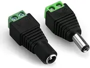 12V DC Power CCTV Camera Male Female Connector Adapter Plug Jack Socket Cable- Durable, Easy Install