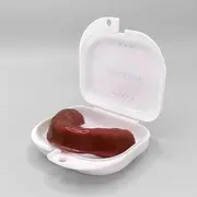 Custom-Fit Mouth Guard For Sports - Impact-Resistant, BPA-Free, Includes Storage Case and Impression Kit - Brown Color