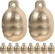 ibasenice Diy Hanging Pet Bells 10pcs Metal Bells for Dog Cat Collars Pet Supply