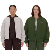 在飛比找ETMall東森購物網優惠-New Balance 女裝 飛行外套 防潑水 美版 綠/藕